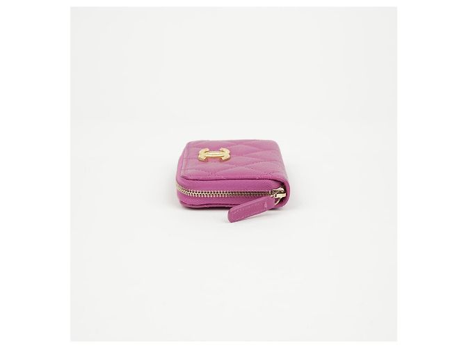 Chanel Portacarte con zip Logo CC - vista 4
