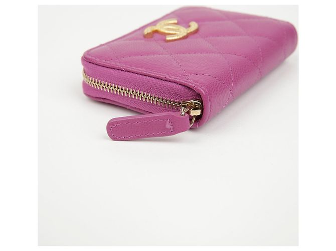 Chanel Portacarte con zip Logo CC - vista 5