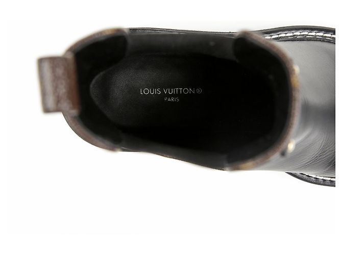 Botines Louis Vuitton de piel marrón - vista 12