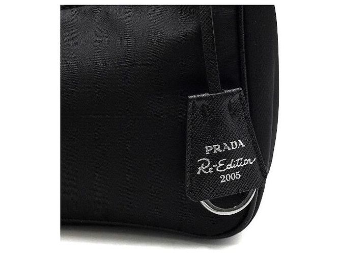 Prada Borsa a tracolla Re-Edition Multi Hobo in Black - vista 10