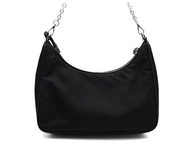 Prada Borsa a tracolla Re-Edition Multi Hobo in Black - vista 4