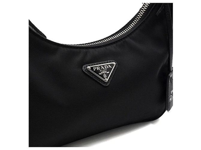 Prada Borsa a tracolla Re-Edition Multi Hobo in Black - vista 9