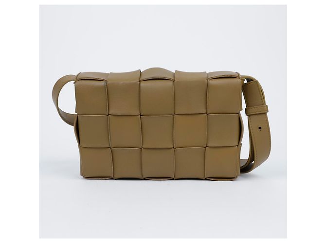 Bottega Veneta Borsa a tracolla Cassette in pelle d'agnello Brown - vista 3