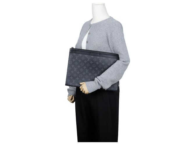 Louis Vuitton Pochette Jour Pochette da Uomo Monogram Eclipse - vista 15
