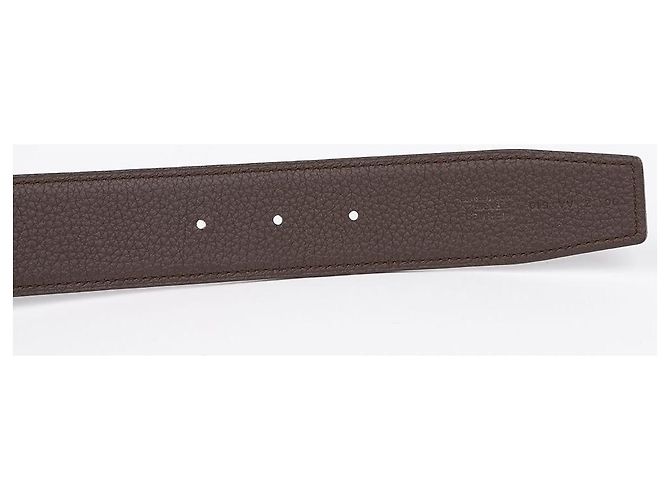 Hermès Wendegürtel Schwarz Braun Gold - Ansicht 6