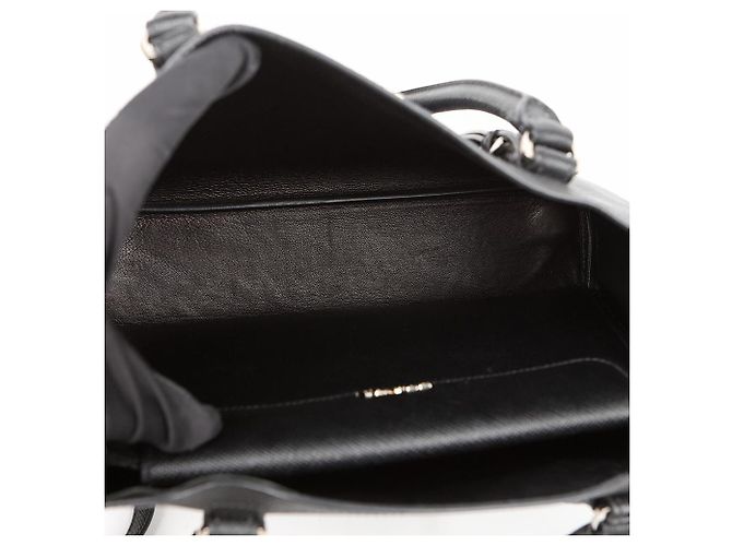 Prada Borsa Tote Saffiano Double Black - vista 13