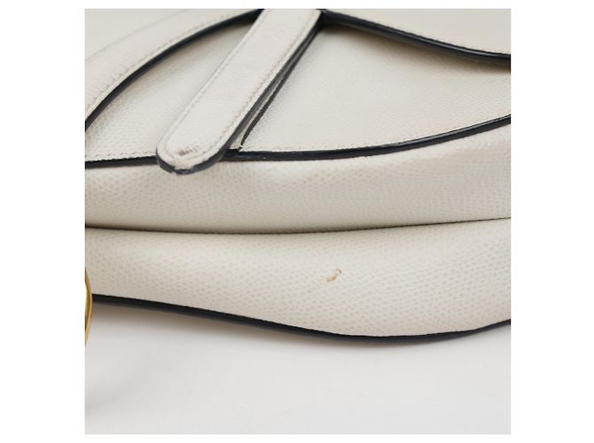 Dior Bolso de hombro tipo saddle de piel Blanco - vista 10