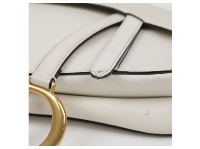 Dior Bolso de hombro tipo saddle de piel Blanco - vista 11