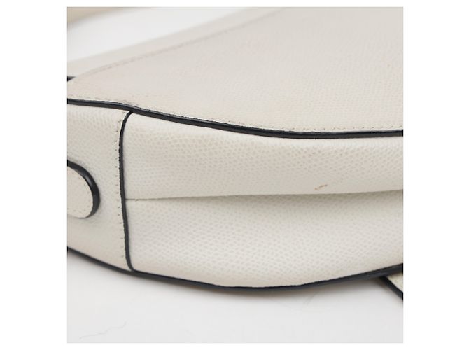 Dior Bolso de hombro tipo saddle de piel Blanco - vista 14