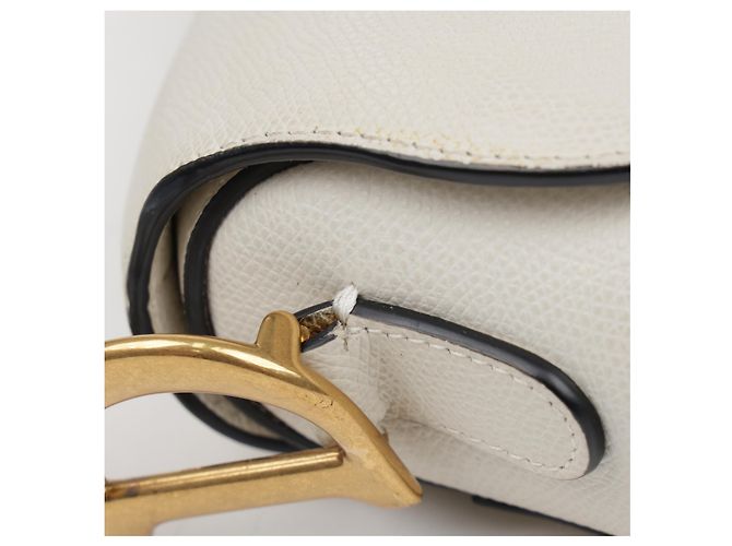 Dior Bolso de hombro tipo saddle de piel Blanco - vista 17