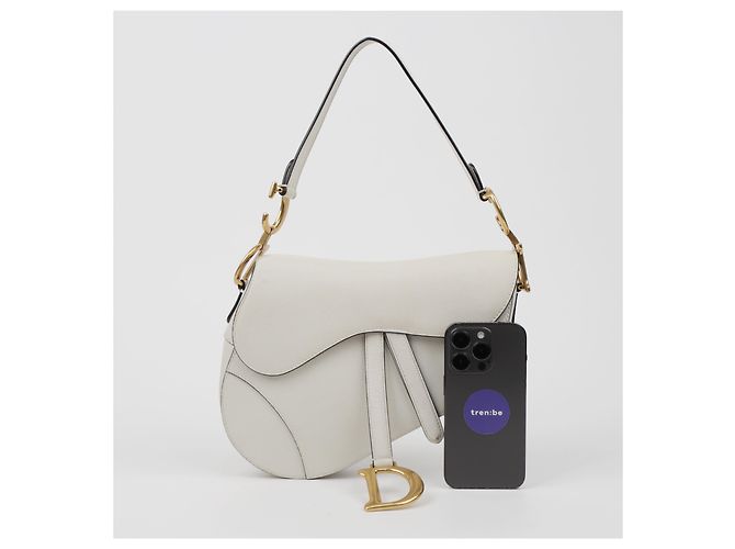 Dior Bolso de hombro tipo saddle de piel Blanco - vista 19