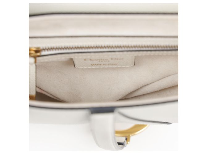 Dior Bolso de hombro tipo saddle de piel Blanco - vista 20