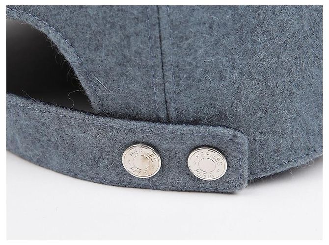 Hermès Kappe Indigo Blau Kaschmir - Ansicht 5