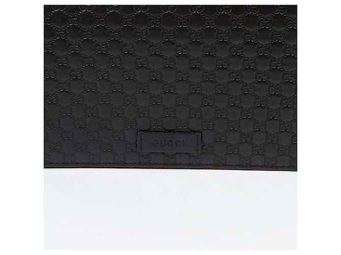 Gucci Borsa a Tracolla Mini in Pelle Microshima Nero - vista 3