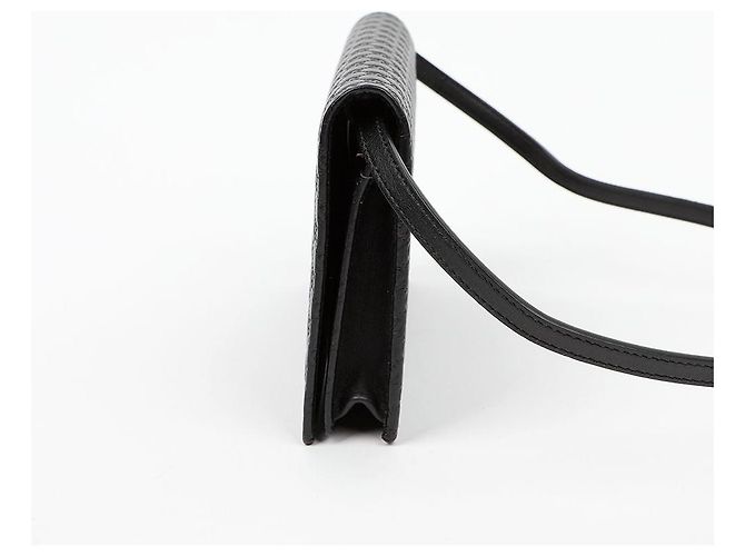 Gucci Borsa a Tracolla Mini in Pelle Microshima Nero - vista 5