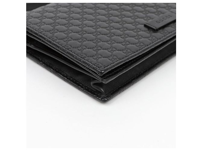 Gucci Borsa a Tracolla Mini in Pelle Microshima Nero - vista 8