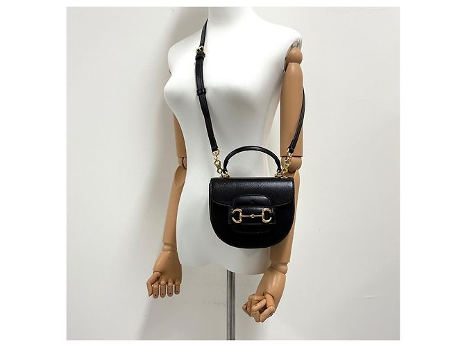 Gucci Borsa Tote Mini con morsetto e tracolla - vista 2