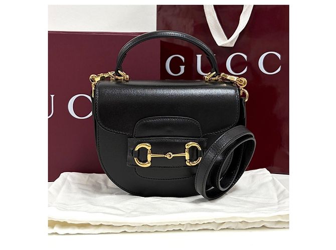 Gucci Borsa Tote Mini con morsetto e tracolla - vista 5