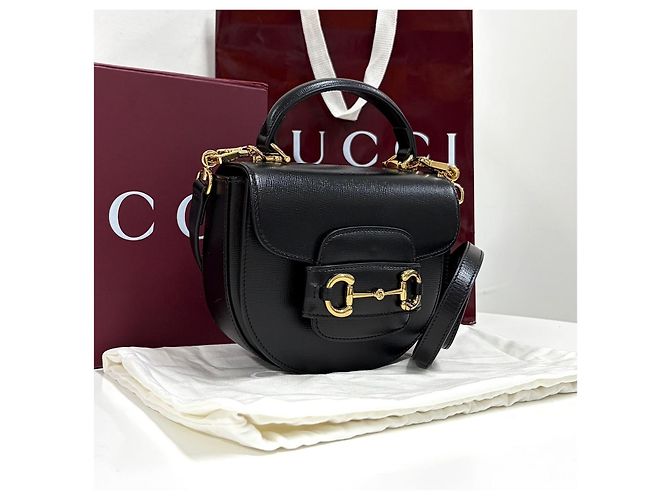 Gucci Borsa Tote Mini con morsetto e tracolla - vista 6