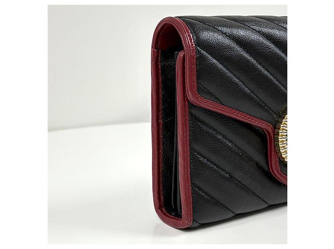 Gucci Chain Shoulder Bag Schultertasche Rot Leder - Ansicht 10