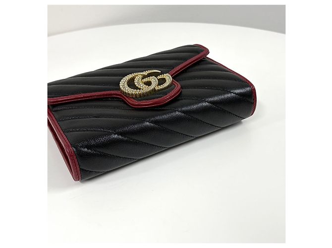 Gucci Chain Shoulder Bag Schultertasche Rot Leder - Ansicht 11