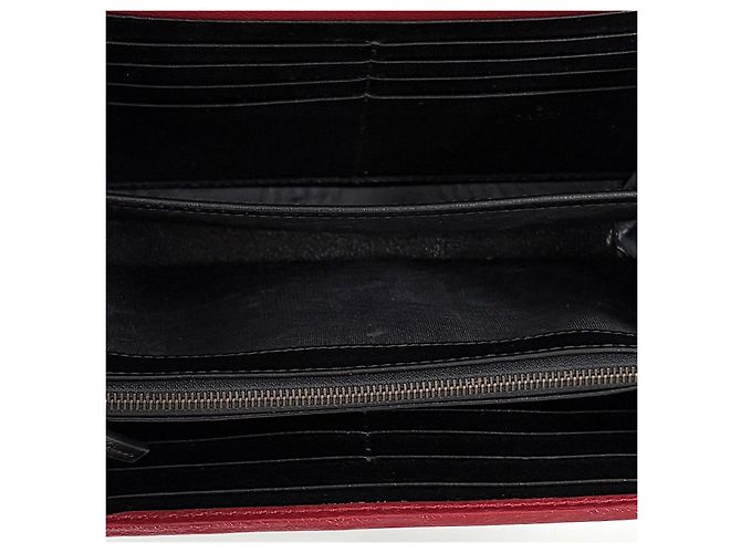 Gucci Chain Shoulder Bag Schultertasche Rot Leder - Ansicht 12