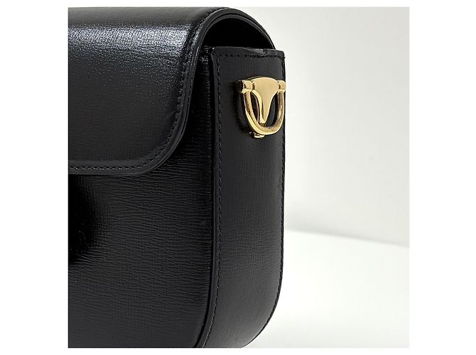 Gucci Borsa a tracolla mini in pelle Horsebit Nera - vista 10