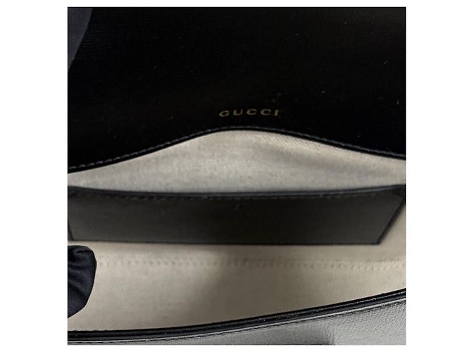 Gucci Borsa a tracolla mini in pelle Horsebit Nera - vista 13