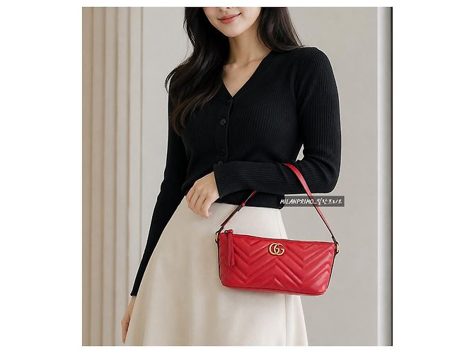 Gucci Mini Borsa a Tracolla Matelassé AABZB - vista 7