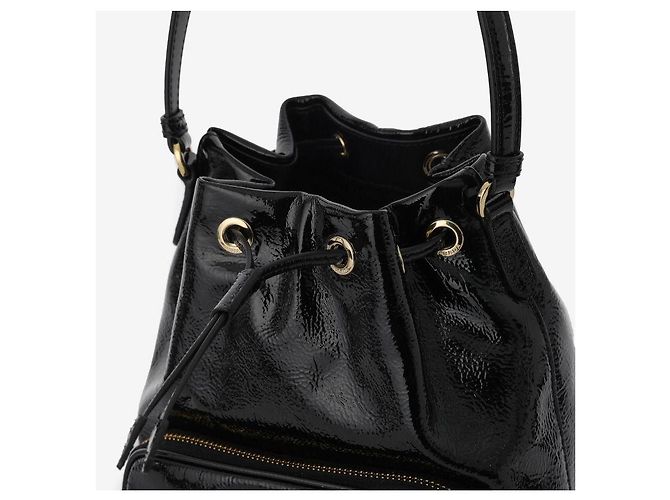 Prada Borsa a secchiello Naflak Patent Triangle Logo Duet - vista 7