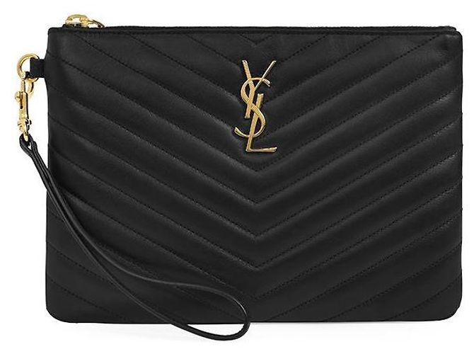 Autre Marque Piccola borsa a pochette Cassandra Monogram Matelassé Gold - vista 2