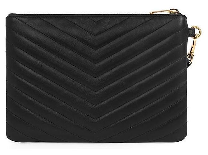 Autre Marque Piccola borsa a pochette Cassandra Monogram Matelassé Gold - vista 4