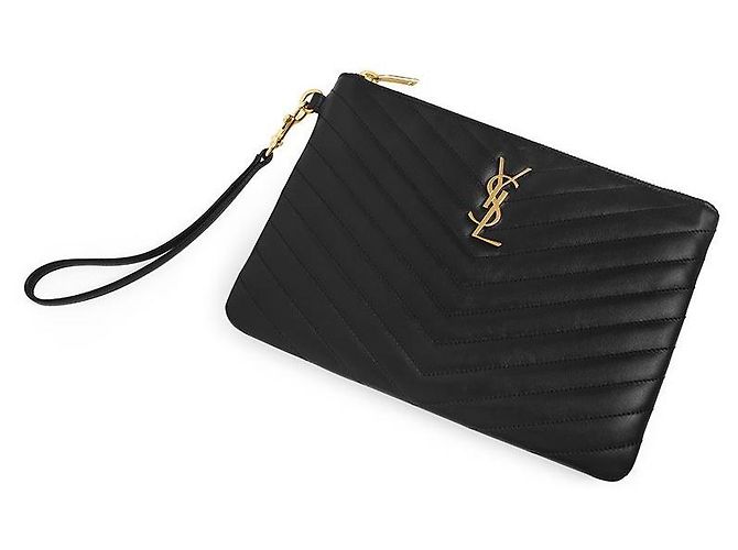 Autre Marque Piccola borsa a pochette Cassandra Monogram Matelassé Gold - vista 6