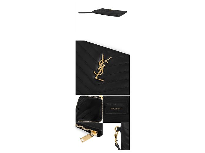 Autre Marque Piccola borsa a pochette Cassandra Monogram Matelassé Gold - vista 7