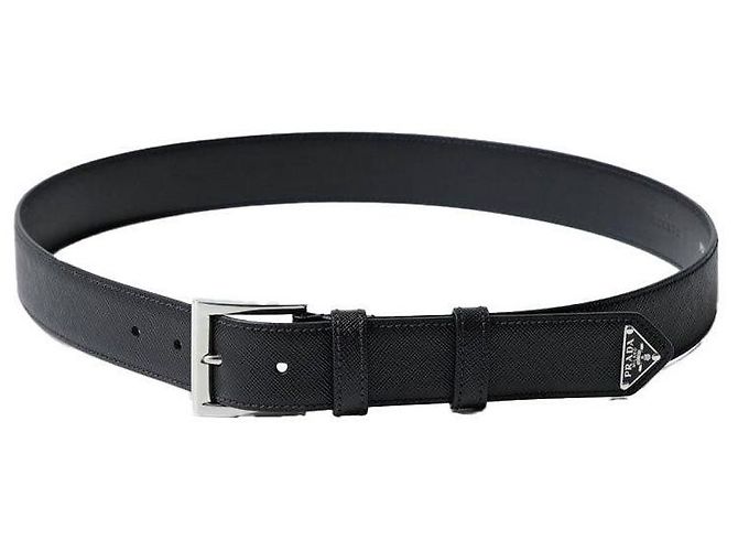 Prada Saffiano Leather Belt Black - view 3