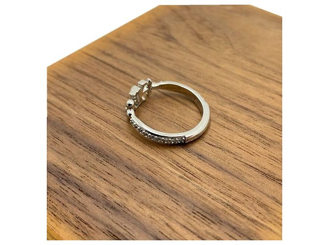 Louis Vuitton Iconic Initial Monogram Flower Crystal Ring Silver - Ansicht 10
