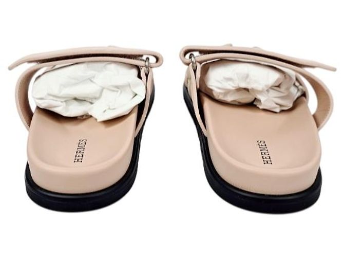 Hermès Sandali Chypre Ciabatte Donna Beige Nude - vista 13