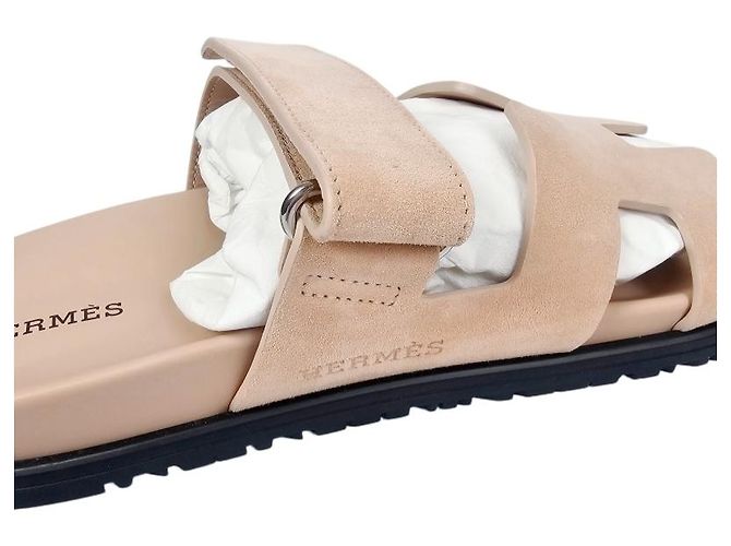 Hermès Sandali Chypre Ciabatte Donna Beige Nude - vista 14