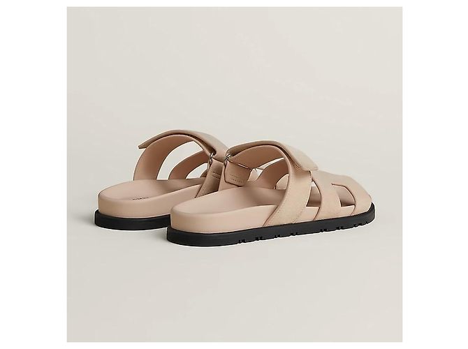 Hermès Sandali Chypre Ciabatte Donna Beige Nude - vista 5