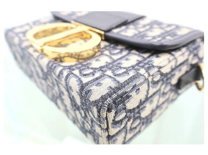 Dior Borsa a spalla Box Montaigne in jacquard Oblique - vista 10