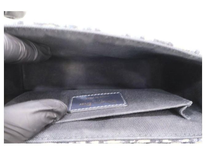 Dior Borsa a spalla Box Montaigne in jacquard Oblique - vista 12