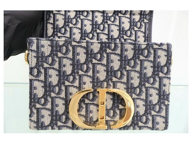 Dior Borsa a spalla Box Montaigne in jacquard Oblique - vista 13