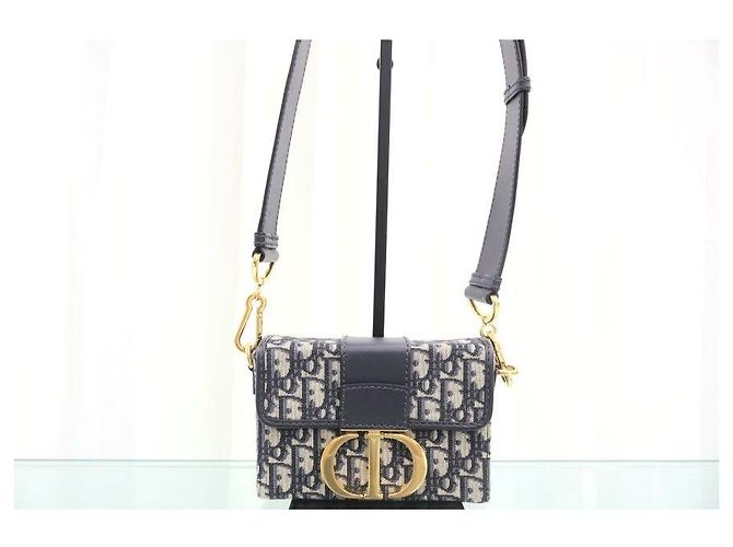 Dior Borsa a spalla Box Montaigne in jacquard Oblique - vista 2