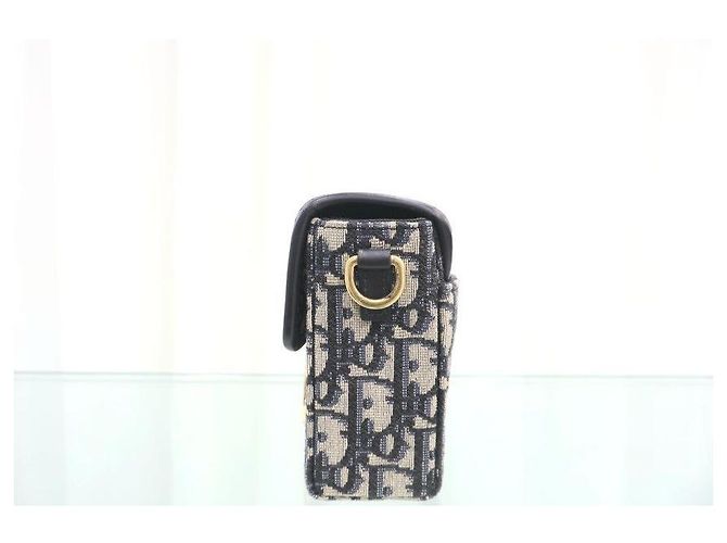Dior Borsa a spalla Box Montaigne in jacquard Oblique - vista 3