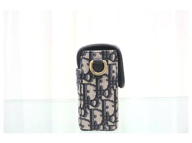 Dior Borsa a spalla Box Montaigne in jacquard Oblique - vista 4