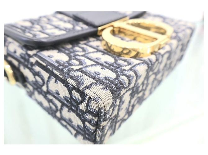 Dior Borsa a spalla Box Montaigne in jacquard Oblique - vista 7