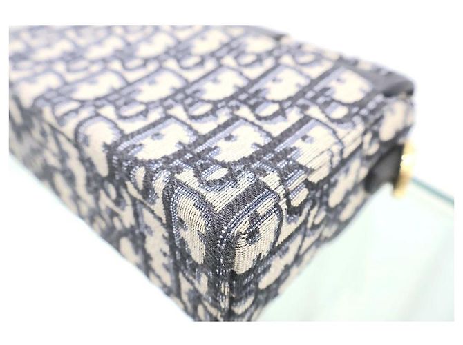 Dior Borsa a spalla Box Montaigne in jacquard Oblique - vista 8