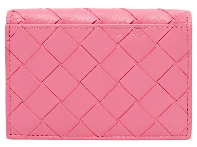Bottega Veneta Tarjetero Intrecciato Rosa - Ansicht 3