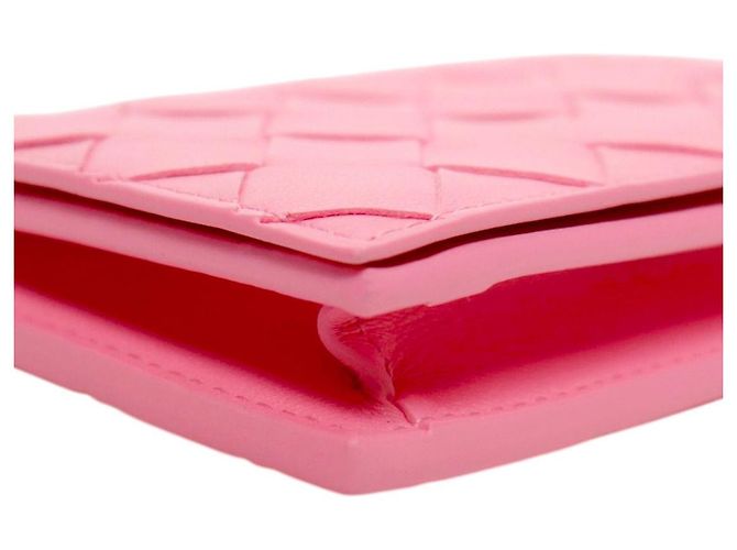 Bottega Veneta Tarjetero Intrecciato Rosa - Ansicht 5