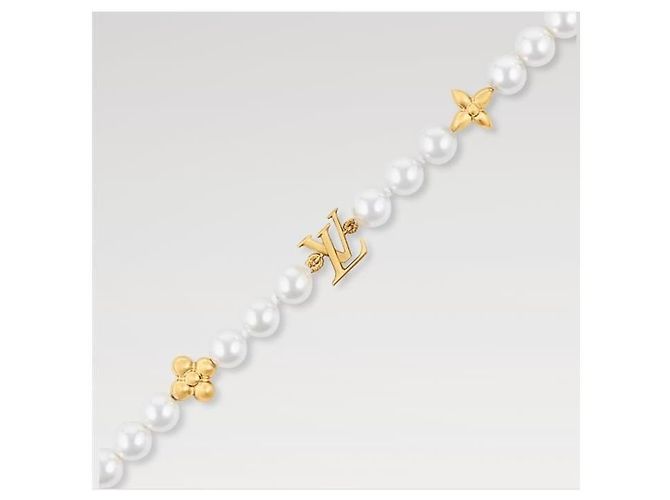 Bracciale My LV Pearl Louis Vuitton Bianco - vista 3